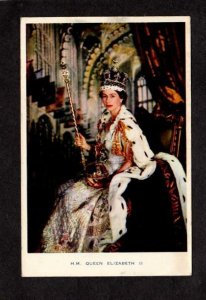 UK Queen Elizabeth II United Kingdom British Royalty England Postcard Britain