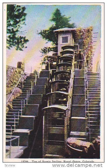 Top of Scenic Incline, Royal Gorge, Colorado, PU-1951