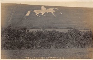 Lot370 Uk weymouth the white horse real photo