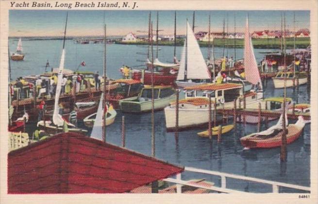 New Jersey Long Beach Island Yacht Basin 1959