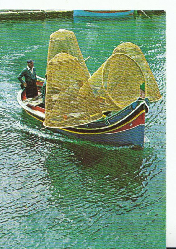 Malta Postcard - The Luzzu - Maltese Fishing Boat - Ref TZ5192