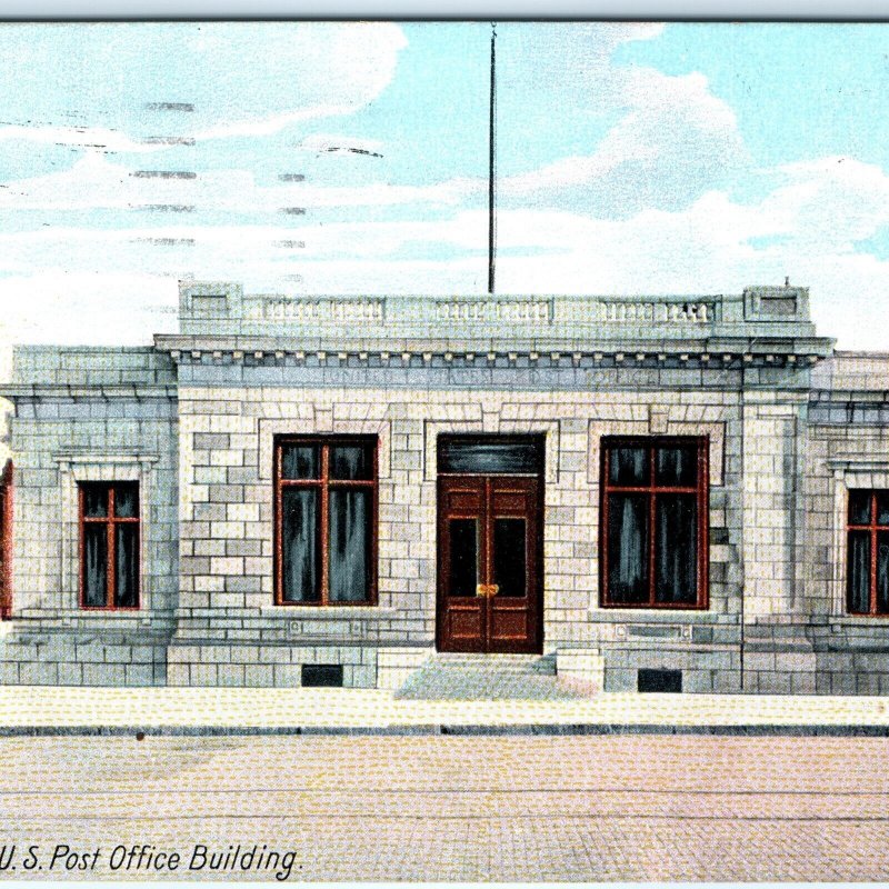 c1910s Ann Arbor, MI US Post Office Litho Photo Postcard Hugh Leighton Mich A145
