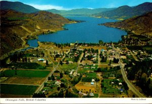 Canada British Columbia Okanagan Falls Aerial View 1980