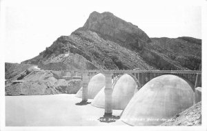 Coolidge Dam rupkey Butte Arizona Frasher 1940s RPPC Photo Postcard 8366