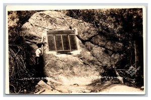 RPPC Murphy Cabin Site Donner Party Burial Monument Truckee CA TCW Postcard V6