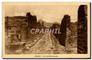 Postcard Ancient Pompeii Via dell & # 39Abbondanza