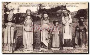 Old Postcard healing saints of Notre Dame du Haut pren Moncontour