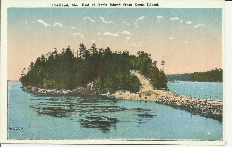 Portland, Me., End of Orr's Island from Great Island