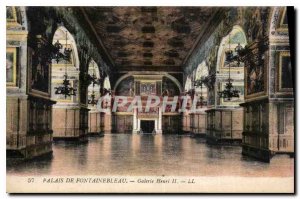 Postcard Old Palace of Fontainebleau Gallery Henry II