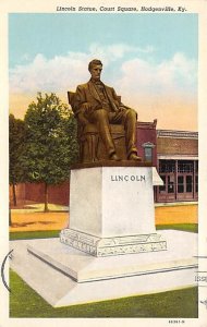 Lincoln statue Court Square Hodgenville Kentucky  