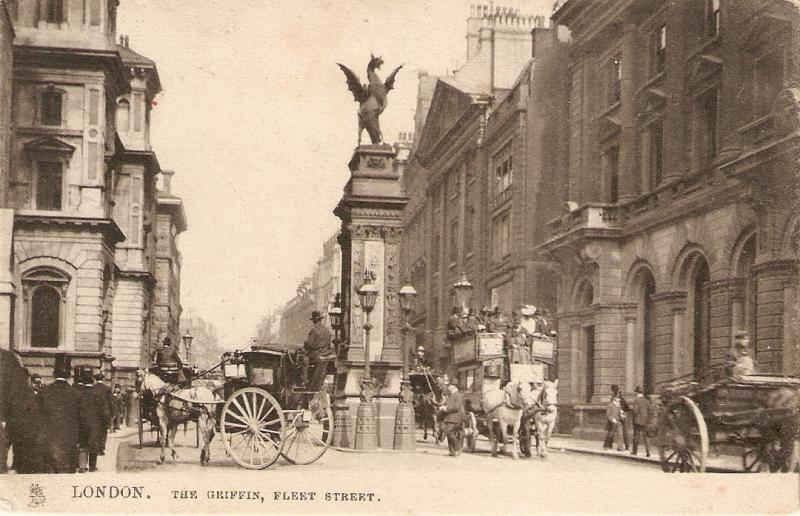 London. The Griffin. Fleet Street Tuck Town & City Ser. PC # 2000