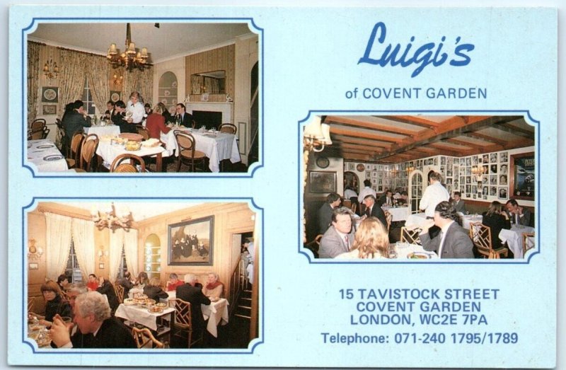 Postcard - Luigi's of Convent Garden - London, England