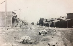 RPPC AUSTIN, NEVADA Street Scene General Store Lander Co c1940s Vintage Postcard