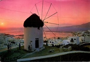 Greece Mykonos Waterfront View