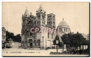 Angouleme Old Postcard The cathedral