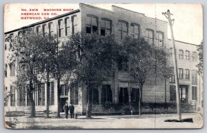 Maywood Illinois~American Co Co Factory Machine Shop~Businessmen on Corner~1912