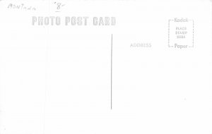 H18/ Blue Valley Montana RPPC Postcard Wagon Couple Love