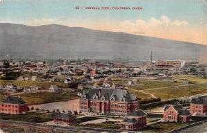 Pocatello Ohio panoramic birds eye view of area antique pc Z16148