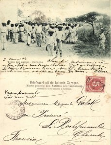 curacao, W.I., WILLEMSTAD, Tipos del Campo (1903) Penso & Delvalle Postcard