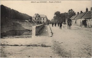 CPA BRAY-SUR-SOMME Route d'Albert (25545)