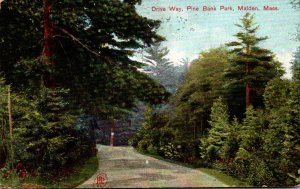 Massachusetts Malden Pine Bank Park Drive Way 1909