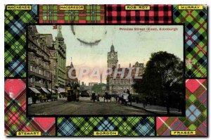 Postcard Old East Princes Street Edinburgh Mackenzie Rob Roy Macgregor Murray...