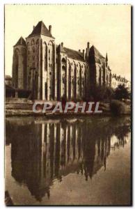 Old Postcard L & # 39Abbaye Saint Pierre De Solesmes North East View