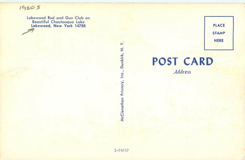 1960s Lakewood New York Rod Gun Club occupation autos Postcard 25-11294