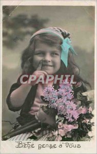 Old Postcard Baby Think you have