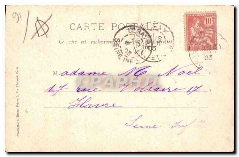 Postcard Old Dordan Interior of the Church