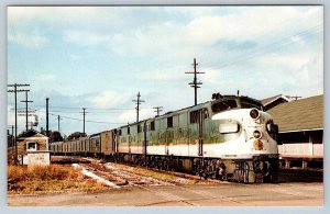 Southern Railway Train Number 1, Ponce de Leon, 1958, Tifton, Georgia, Postcard