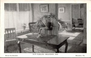 Postcard Sun Parlor at Brandon Inn in Brandon, Vermont~135301