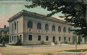 USA Carnegie Library Oakland California Postcard 07.75