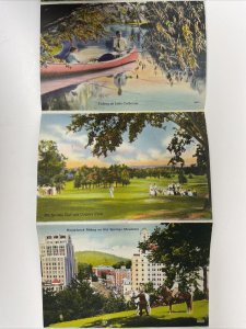 Hot Springs National Park AK America's Spa Souvenir Postcard Booklet 18 Photos