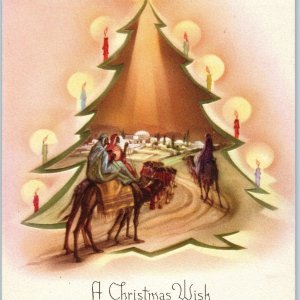 c1930s Jerusalem A Christmas Wish Card Palestine Jefferies & Manz Israel 5A