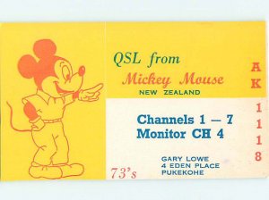 Pre-1980 RADIO CARD - CB HAM OR QSL Pukekohe - Auckland New Zealand AH3127