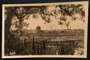 Picture Postcard Unused B/W General View of Jerusalem Israel LB