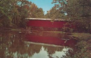 The Cataract Falls Covered Bridge near Cataract, Owen County IN, Indiana