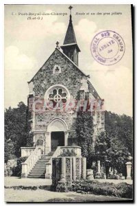 Old Postcard Port Royal des Champs S and O Museum and one of the big pillars