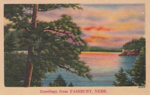 Nebraska Greetings From Fairbury 1947