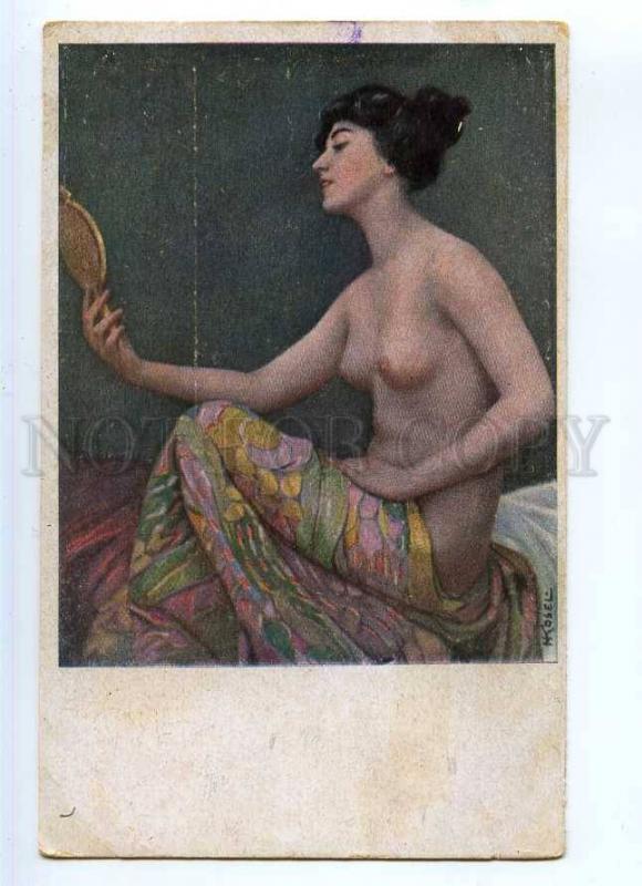 245035 NUDE Woman MIRROR by KOSEL Vintage SALON IDEAL #58