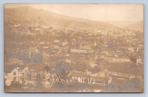 J92/ Piedmont West Virginia RPPC Postcard c1910 Birdseye Homes Stores 182