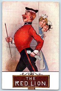 Howe Vertigen & Co Postcard The Red Lion Maids c1910's Unposted Antique