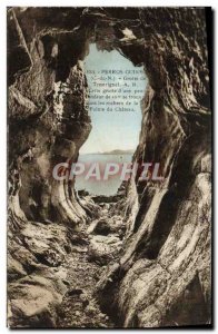 Old Postcard Perros Guirec Cave Trestrignel