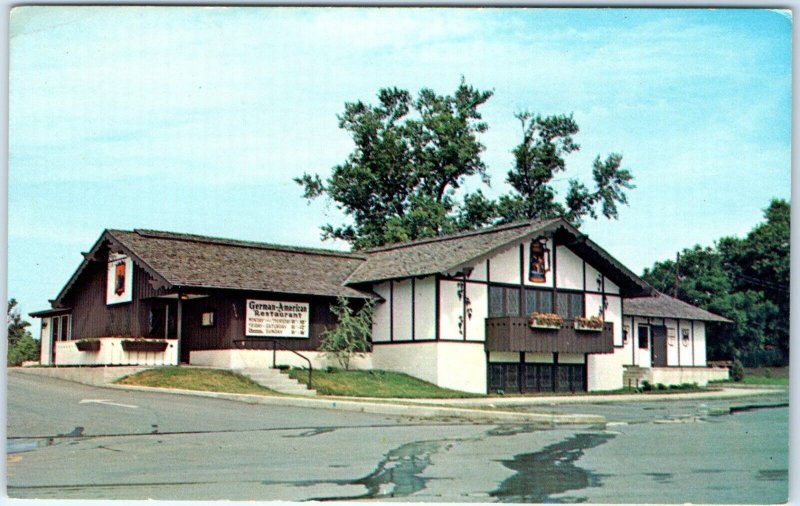 c1960s Des Moines, IA Bavarian Haus Restaurant German Chrome Photo Postcard A63