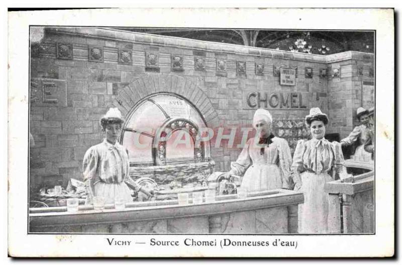 Postcard Old Cures Vichy Source Chomel donors d & # 39eau