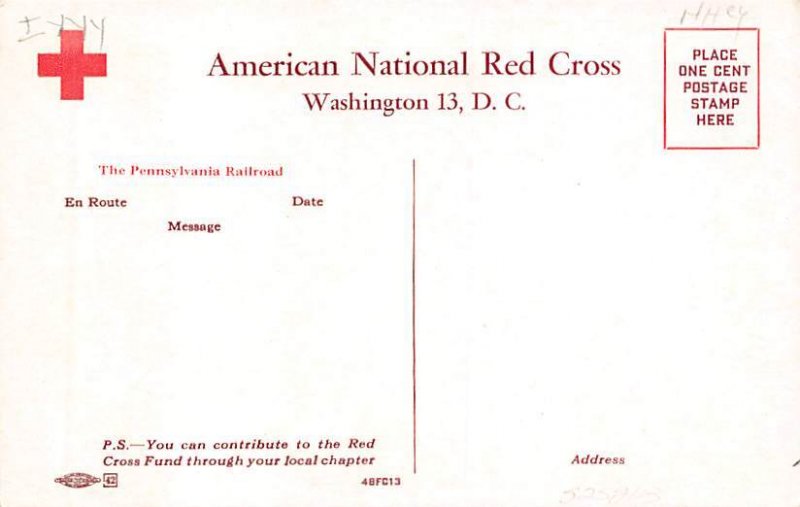 Give American National Red Cross 1948 Fund Campaign Unused 