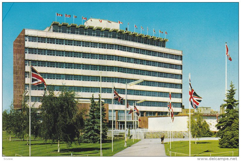 Exterior,  City Hall,  Edmonton,  Alberta,  Canada,  40-60s