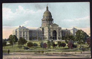 Texas AUSTIN State Capitol by Hugh C. Leighton Co. - Divided Back