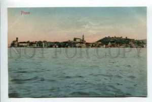 425703 SLOVENIA PIRANO general view from sea 1900 year postcard